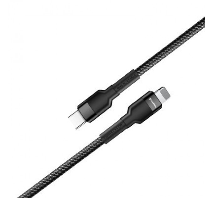 ColorWay Дата кабель USB-C to Lightning 0.3m 3А black ColorWay (CW-CBPDCL054-BK)