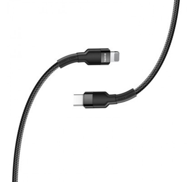 ColorWay Дата кабель USB-C to Lightning 0.3m 3А black ColorWay (CW-CBPDCL054-BK)