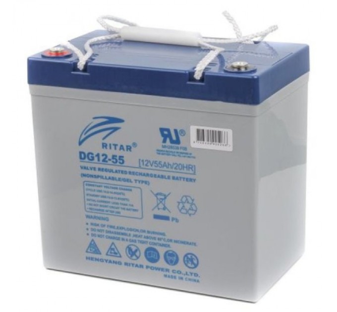 Ritar Батарея до ДБЖ Ritar GEL DG12-55 12V-55Ah (DG12-55)