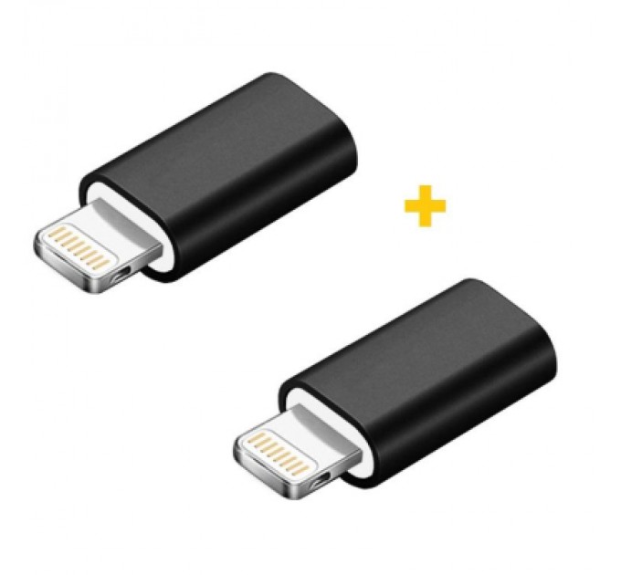 XoKo Перехідник MicroUSB to Lightning AC-005 2 pcs XoKo (XK-AC005-BK2)