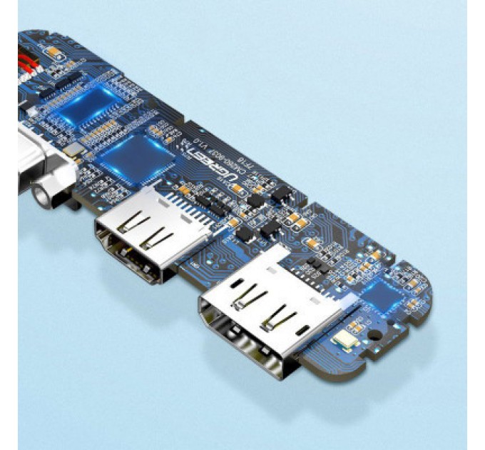 Ugreen Перехідник USB2.0 Type-C to VGA V1.2/HDMI V2.0b/DP V1.2a CM260 black Ugreen (60568)