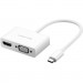 Ugreen Перехідник USB Type C to HDMI + VGA MM123 white Ugreen (30843)