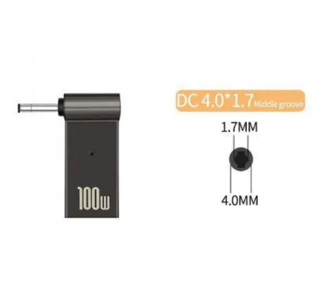 Адаптер PD 100W USB Type-C Female to DC Male Jack 4.0x1.7 mm LENOVO ST-Lab (PD100W-4.0x1.7mm)