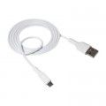 XO Дата кабель USB 2.0 AM to Micro 5P 1.0m NB212 2.1A White XO (XO-NB212m-WH)