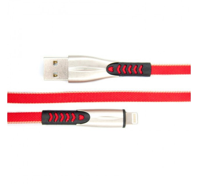 Dengos Дата кабель USB 2.0 AM to Lightning 0.25m red Dengos (PLS-L-SHRT-PLSK-RED)