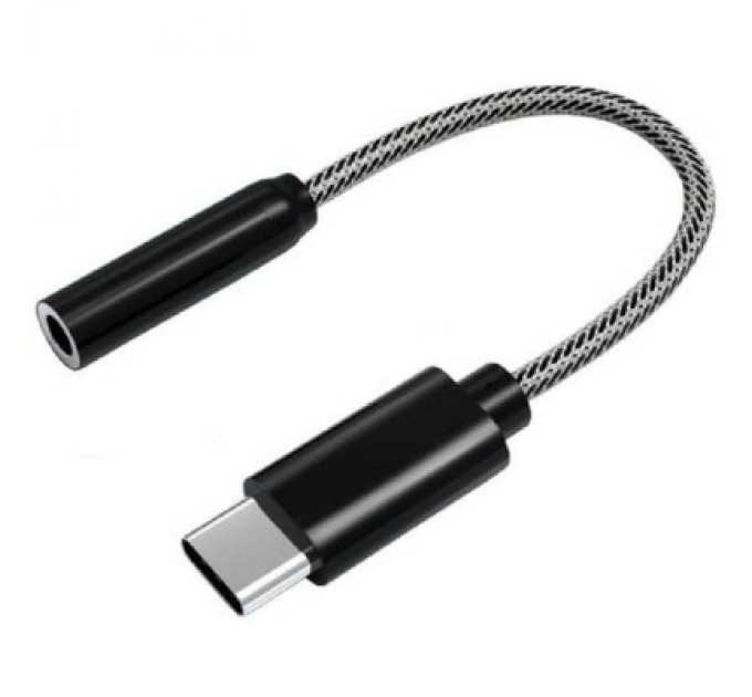 Перехідник Type-C to AUX3.5(F) DAC 0.1m black Atcom (15035)