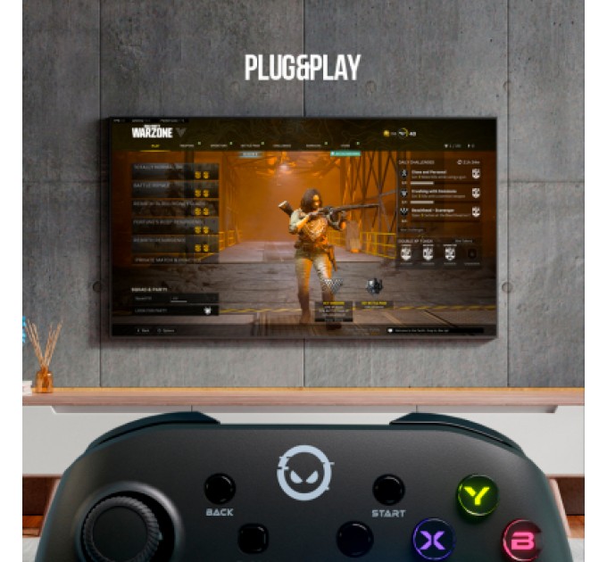 Lorgar Геймпад Lorgar TRIX-510 PC iOS13 Android PS3 Bluetooth Black (LRG-GP510)