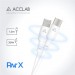 ACCLAB Дата кабель USB-C to Lightning 1.2m PwrX 30W ACCLAB (1283126559556)