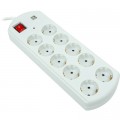 PowerPlant Мережевий фільтр живлення PowerPlant 5м, 10 розеток, USB, євро, 100% мідь (YS-N6065/5) (EX610556)