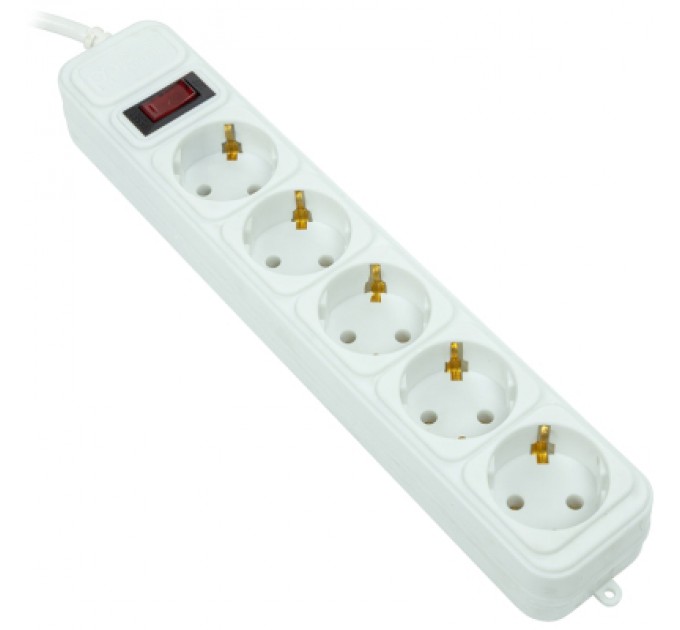 PowerPlant Мережевий фільтр живлення PowerPlant 5м, 5 розеток, євро, 100% мідь (JY-1056/5B) (EX610587)