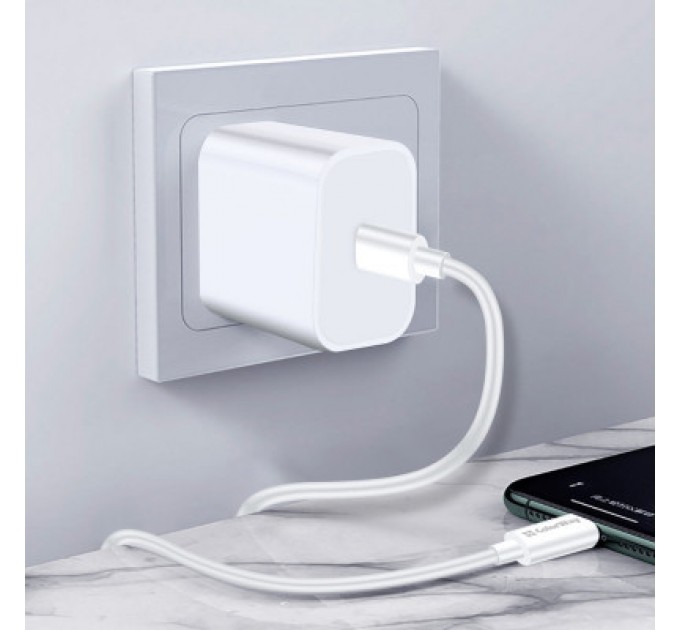 ColorWay Дата кабель USB-C to USB-C 1.0m 5A 100W white ColorWay (CW-CBPDCC058-WT)