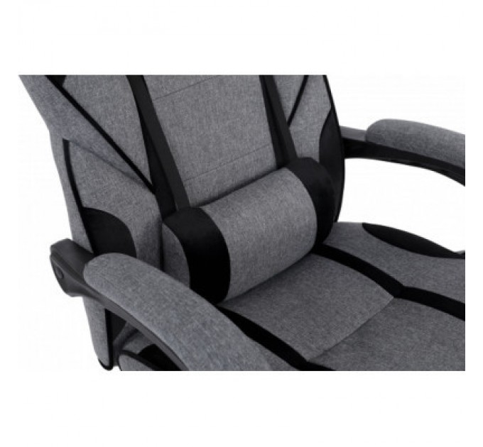 GT Racer Крісло ігрове GT Racer X-2749-1 Gray/Black Suede (X-2749-1 Fabric Gray/Black Suede)