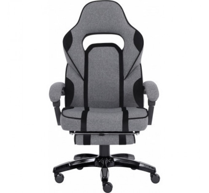 GT Racer Крісло ігрове GT Racer X-2749-1 Gray/Black Suede (X-2749-1 Fabric Gray/Black Suede)