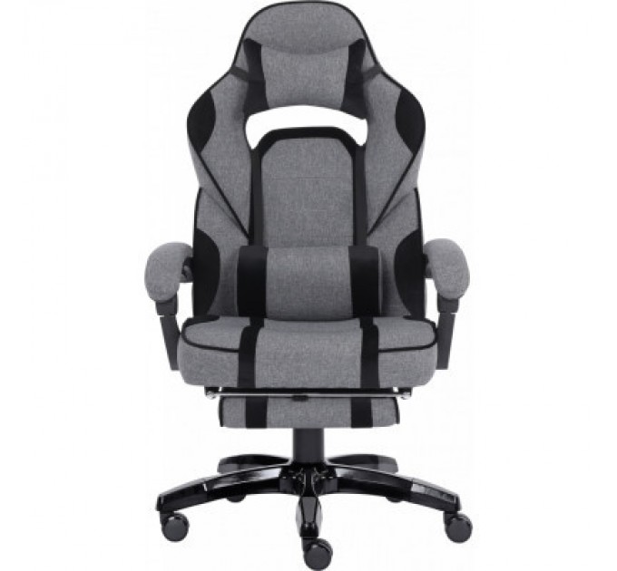 GT Racer Крісло ігрове GT Racer X-2749-1 Gray/Black Suede (X-2749-1 Fabric Gray/Black Suede)