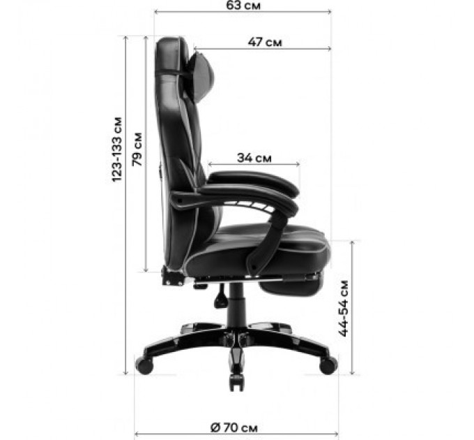 GT Racer Крісло ігрове GT Racer X-2749-1 Gray/Black Suede (X-2749-1 Fabric Gray/Black Suede)