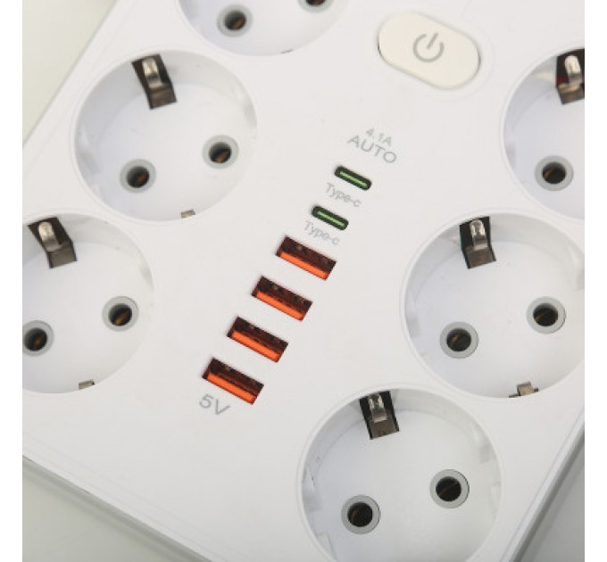 Мережевий фільтр живлення XoKo XK-SP-6-4-2-WH