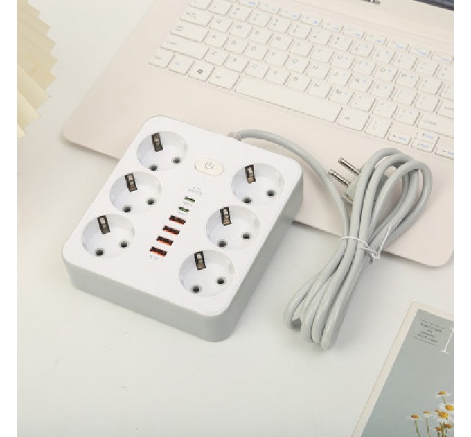 Мережевий фільтр живлення XoKo XK-SP-6-4-2-WH