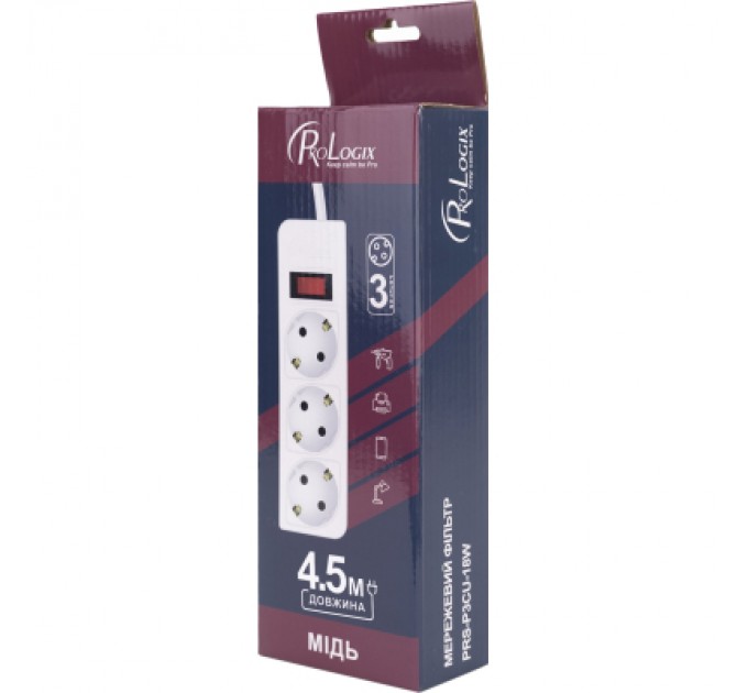 Prologix Мережевий фільтр живлення Prologix PRS-P3CU-45W