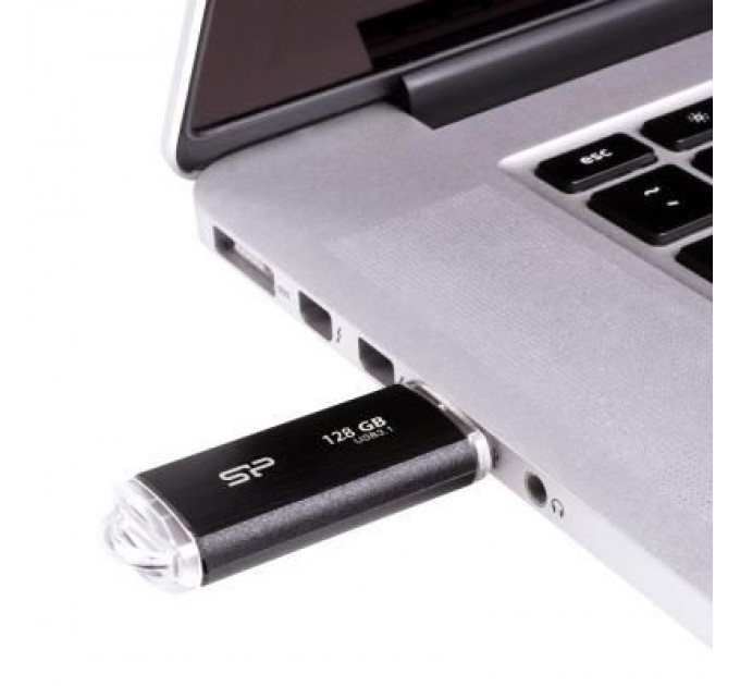 Silicon Power USB флеш накопичувач Silicon Power 128GB Blaze B02 Black USB 3.0 (SP128GBUF3B02V1K)