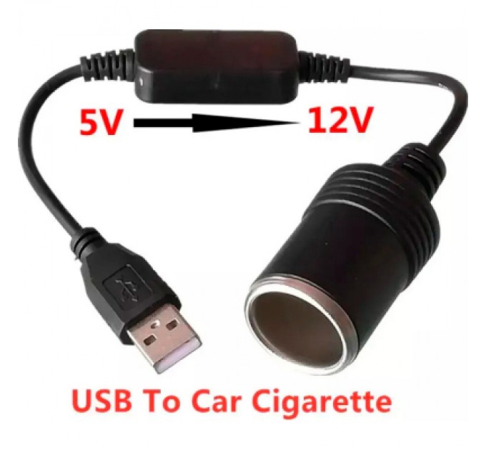 Адаптер CC-512 5V USB to 12V car XoKo (CC-512)