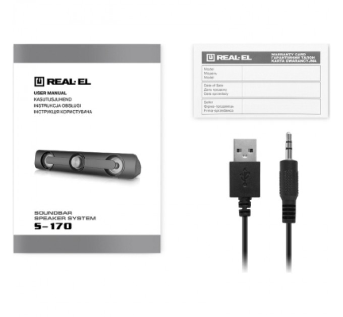 REAL-EL Акустична система REAL-EL S-170 6Вт Black (EL121100013)