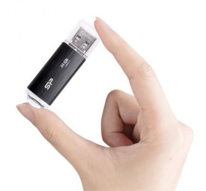 Silicon Power USB флеш накопичувач Silicon Power 64GB Blaze B02 Black USB 3.1 (SP064GBUF3B02V1K)