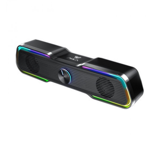 Aula Акустична система Aula N-169B Led USB Black (6948391265056)