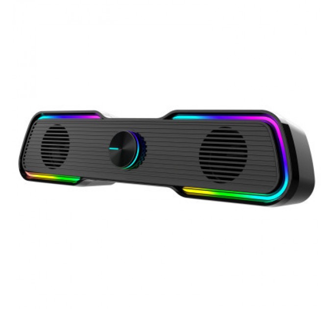 Aula Акустична система Aula N-169B Led USB Black (6948391265056)