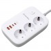 Мережевий фільтр живлення ColorWay CW-CHE34PDW 3 розетки/4USB (CW-CHE34PDW)