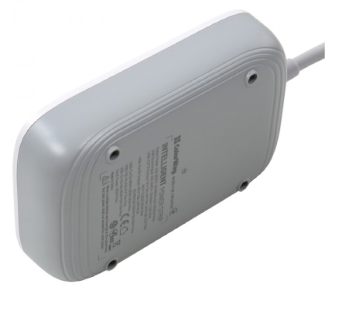 Мережевий фільтр живлення ColorWay CW-CHE34PDW 3 розетки/4USB (CW-CHE34PDW)