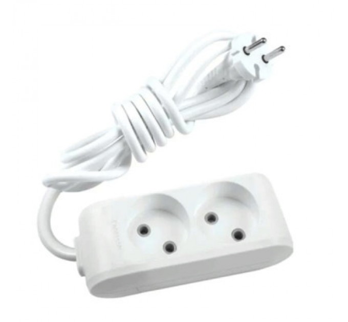 Panasonic Мережевий подовжувач Panasonic X-tendia 2 розетки, 2м (WLTB02222GR-UA)