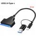 Адаптер USB3.0 Type-A/C HDD 2,5" SATA II/III / SSD Dynamode (DM-AD-SATA-U3)