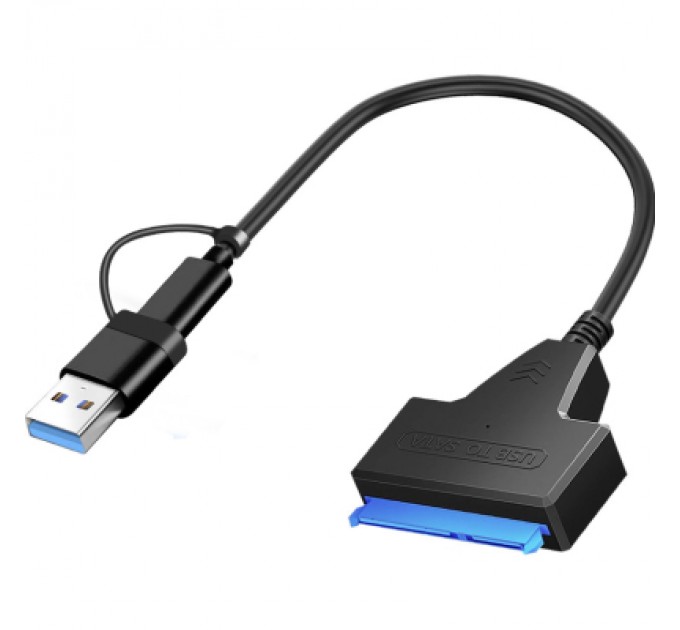 Адаптер USB3.0 Type-A/C HDD 2,5" SATA II/III / SSD Dynamode (DM-AD-SATA-U3)