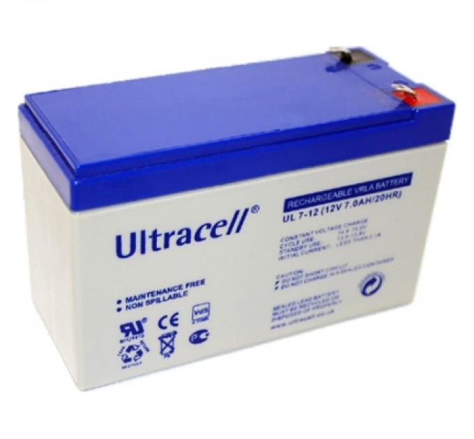 Ultracell Батарея до ДБЖ Ultracell 12V-7Ah, AGM (UL7-12)