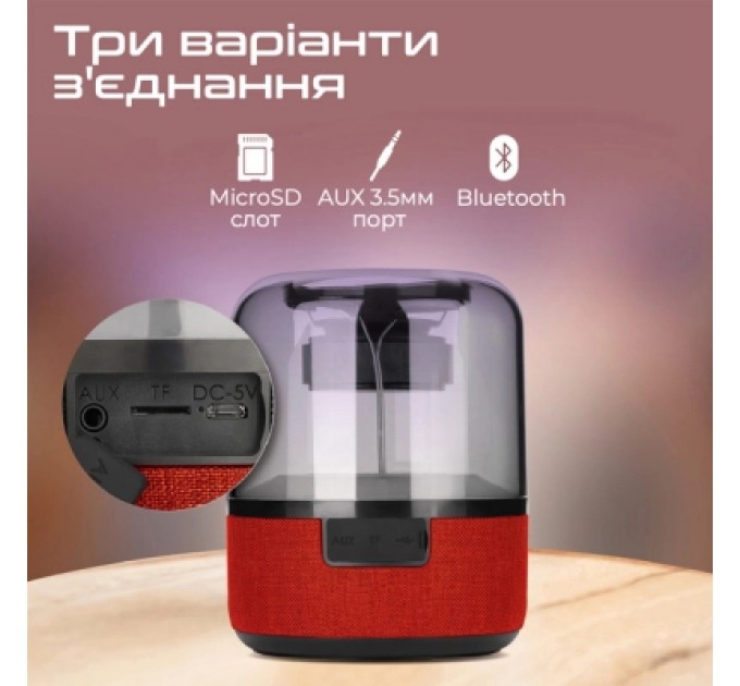 Promate Акустична система Promate Glitz-L Red (glitz-l.red)