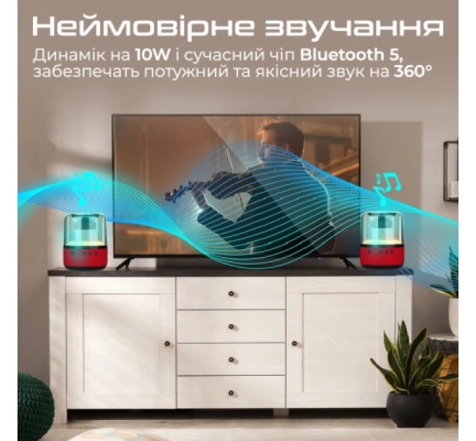 Promate Акустична система Promate Glitz-L Red (glitz-l.red)