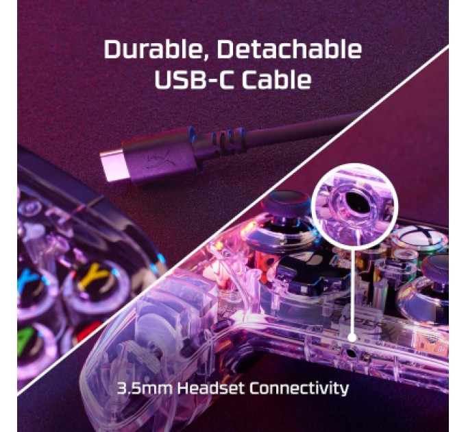 HyperX Геймпад HyperX Clutch Gladiate RGB for PC/Xbox Clear (7D6H2AA)