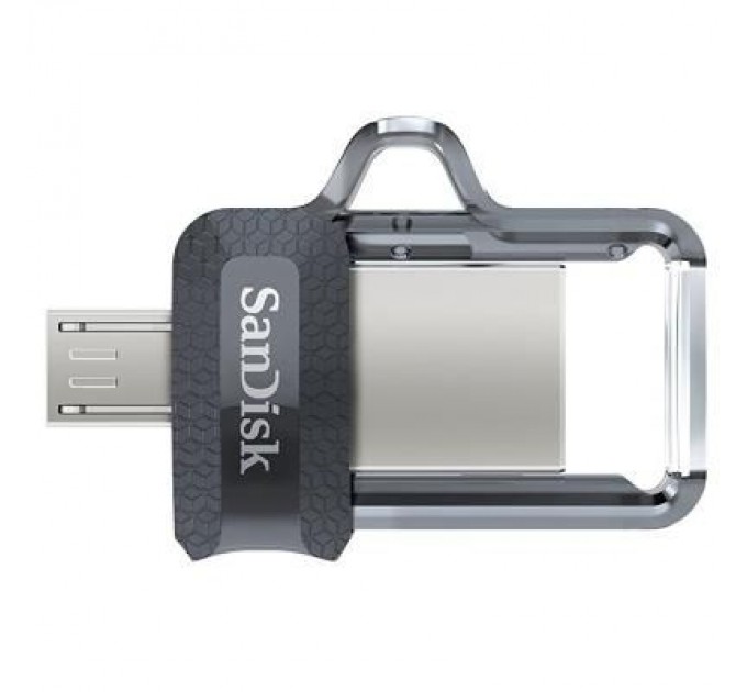 SanDisk USB флеш накопичувач SanDisk 64GB Ultra Dual Black USB 3.0 OTG (SDDD3-064G-G46)