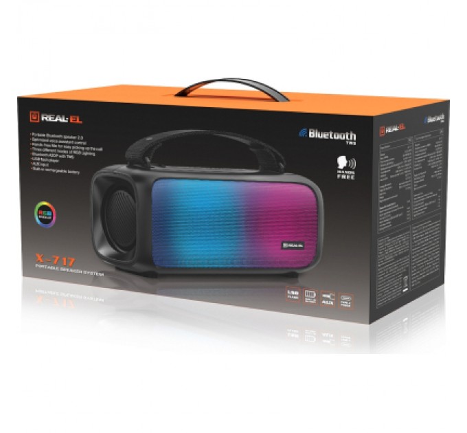 REAL-EL Акустична система REAL-EL X-717 Black (4743304105359)