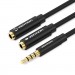 Vention Кабель мультимедійний Jack 3.5mm 4pin M to 2X 3.5mm F Vention (BBVBY)