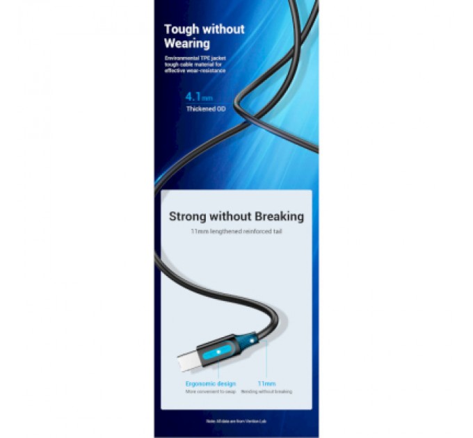 Vention Кабель для принтера USB 2.0 USB-C/BM 2.0m 2.4А 480Mbps Vention (CQUBH)