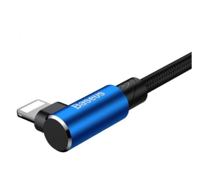Baseus Дата кабель USB 2.0 AM to Lightning 1.0m 2A MVP Elbow Blue Baseus (CALMVP-03)