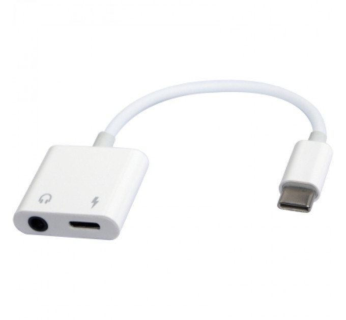 Адаптер USB-C to stereo audio 3.5 mm + USB-C power (CDLA) Cablexpert (A-CM-3.5FP-01)