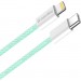 ColorWay Дата кабель USB-C to Lightning 1.0m 27W green ColorWay (CW-CBPDCL061-G)