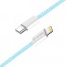 ColorWay Дата кабель USB-C to Lightning 1.0m 27W blue ColorWay (CW-CBPDCL061-BL)