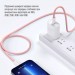 Дата кабель USB-C to USB-C 1.0m 60W 3.0А pink ColorWay (CW-CBPDCC061-P)