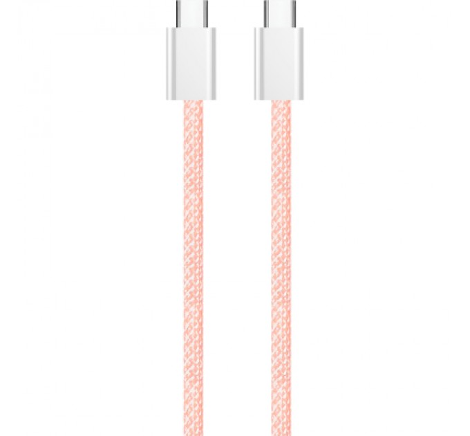 Дата кабель USB-C to USB-C 1.0m 60W 3.0А pink ColorWay (CW-CBPDCC061-P)
