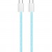 Дата кабель USB-C to USB-C 1.0m 60W 3.0А blue ColorWay (CW-CBPDCC061-BL)