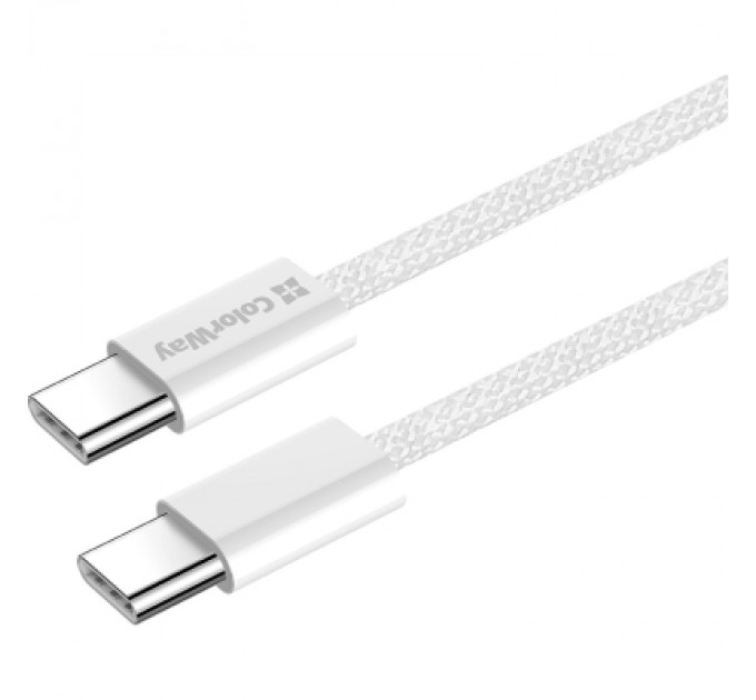 Дата кабель USB-C to USB-C 1.0m 60W 3.0А grey ColorWay (CW-CBPDCC061-GR)
