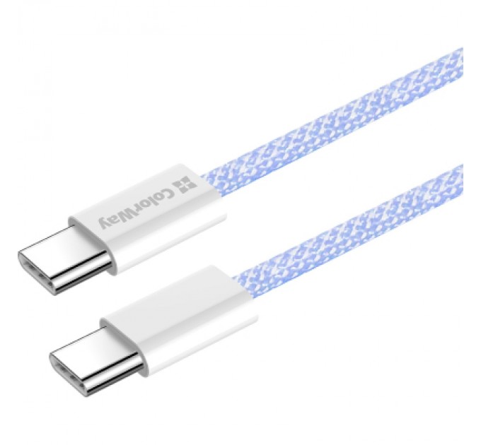 ColorWay Дата кабель USB-C to USB-C 1.0m 60W 3.0А purple ColorWay (CW-CBPDCC061-PU)